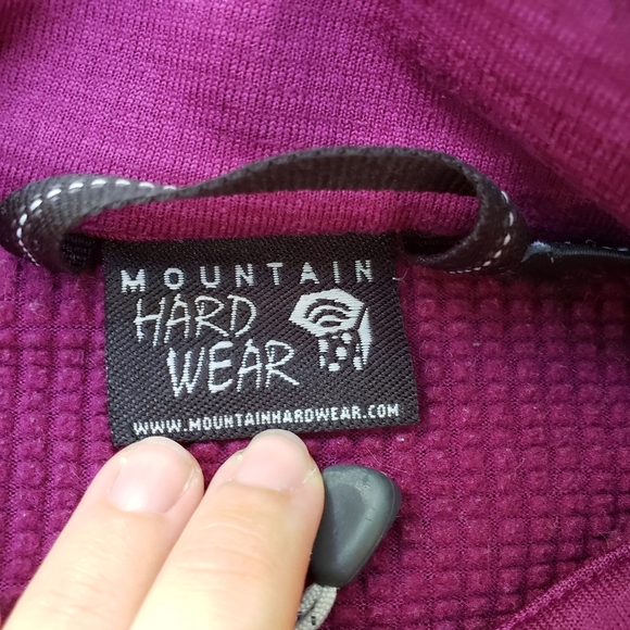 Mountain Hardwear| Full Zip Up Outdoor Jacket Polartec Purple Size Small - Picture 8 of 11
